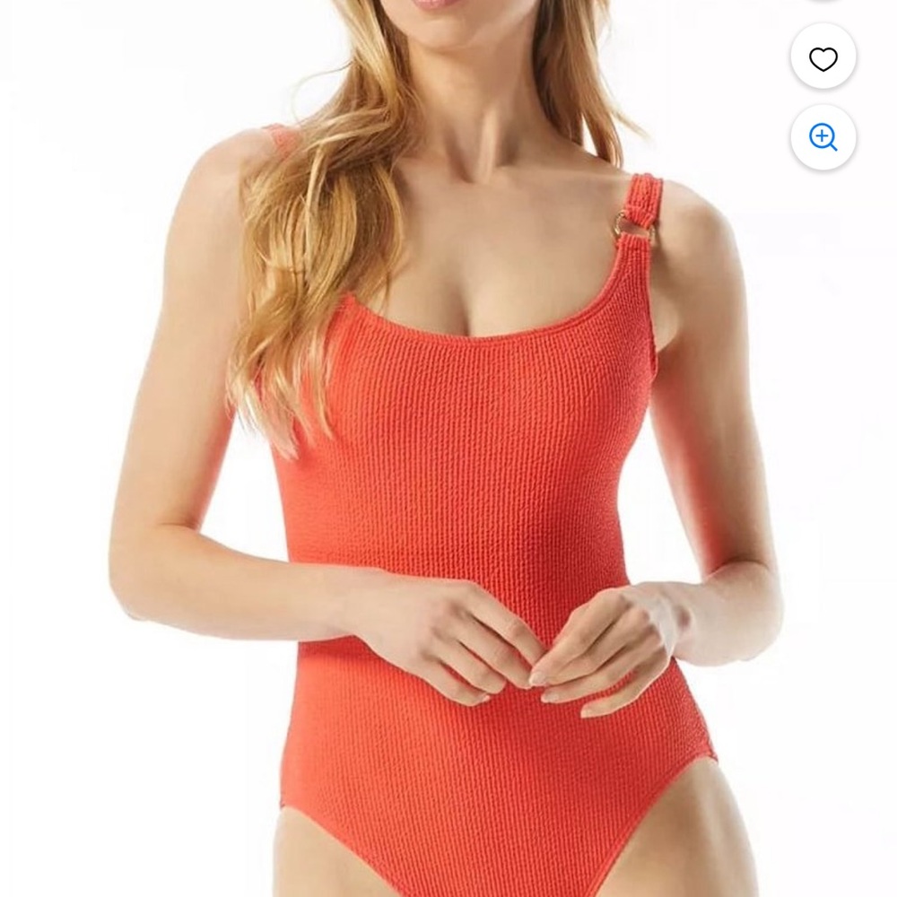 Michael Kors Coral One-Piece Swimsuit